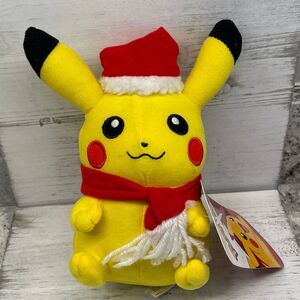 NWT Pokemon Pikachu in Santa Hat  Stuffed Toy Plush 6" The Toy Factory